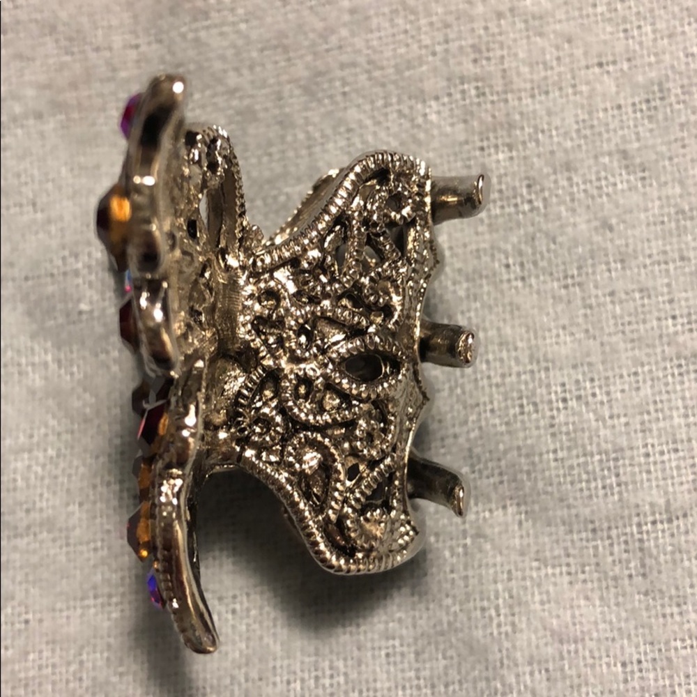 Sparkly Red Rhinestone Butterfly Clip - Picture 5 of 8